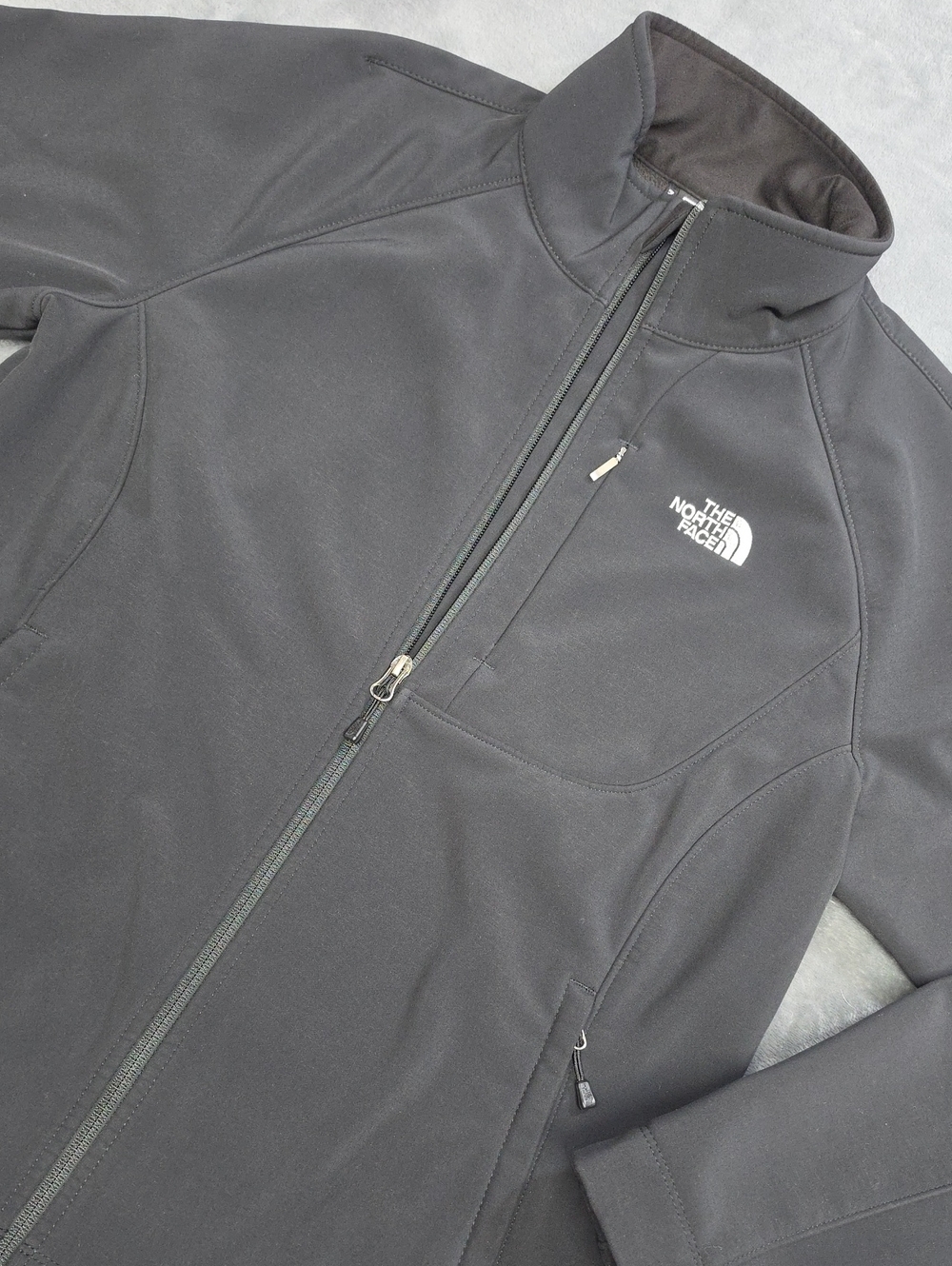 The North Face Black Softshell Full-Zip Performance Jacket